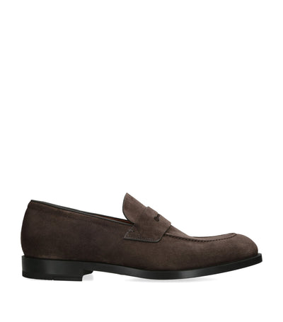 Zegna Suede L'Asola Men's Formal Loafers