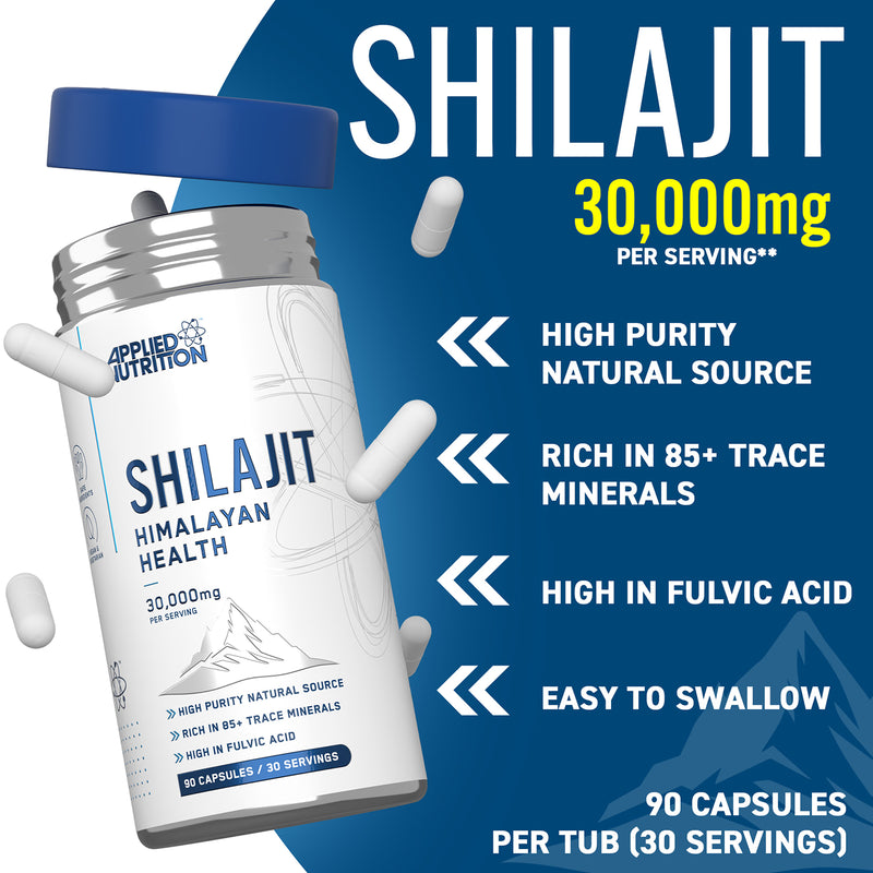 Pure Shilajit capsules 90 count, UK version