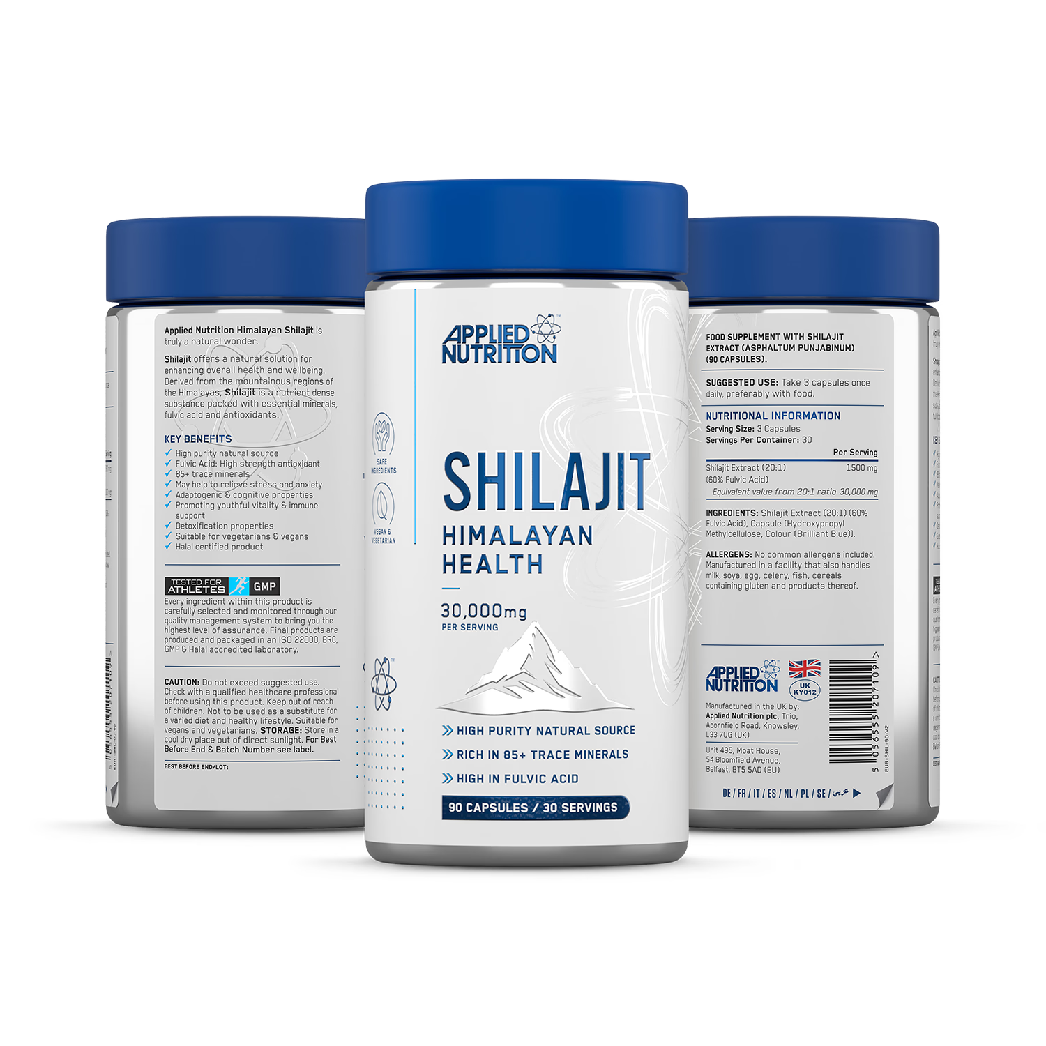 Pure Shilajit capsules 90 count, UK version