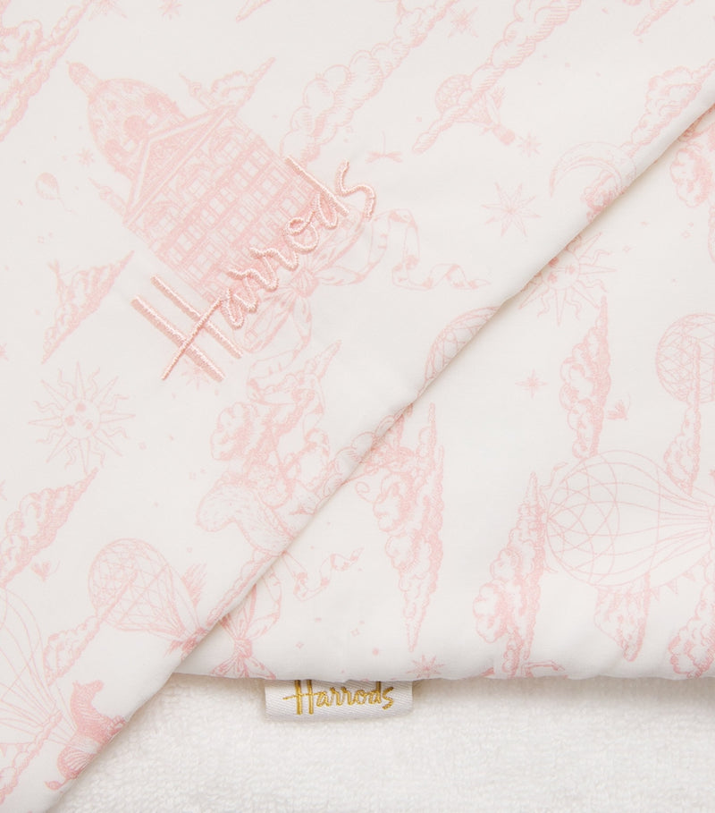 Harrods organic cotton hooded towel and mitt set, UK version