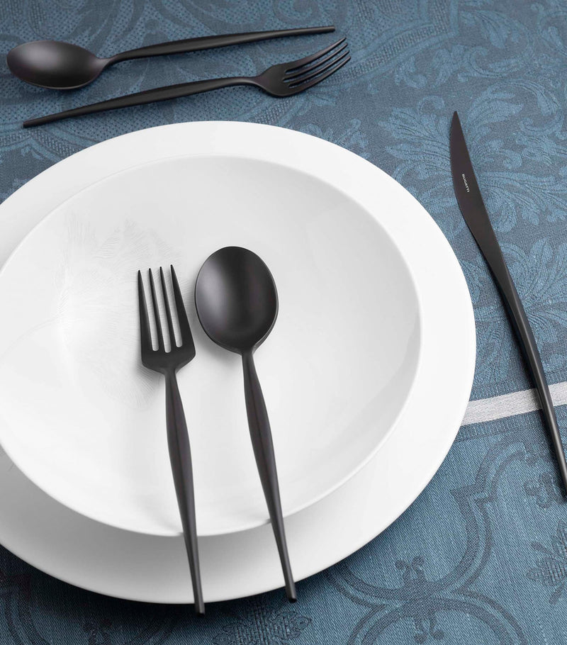 Bugatti Black Diamond Natura 24-piece cutlery set - British product