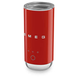Smeg compact mini milk frother in red - British product