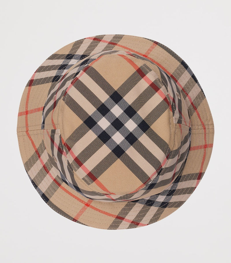 Burberry kids check bucket hat - British product