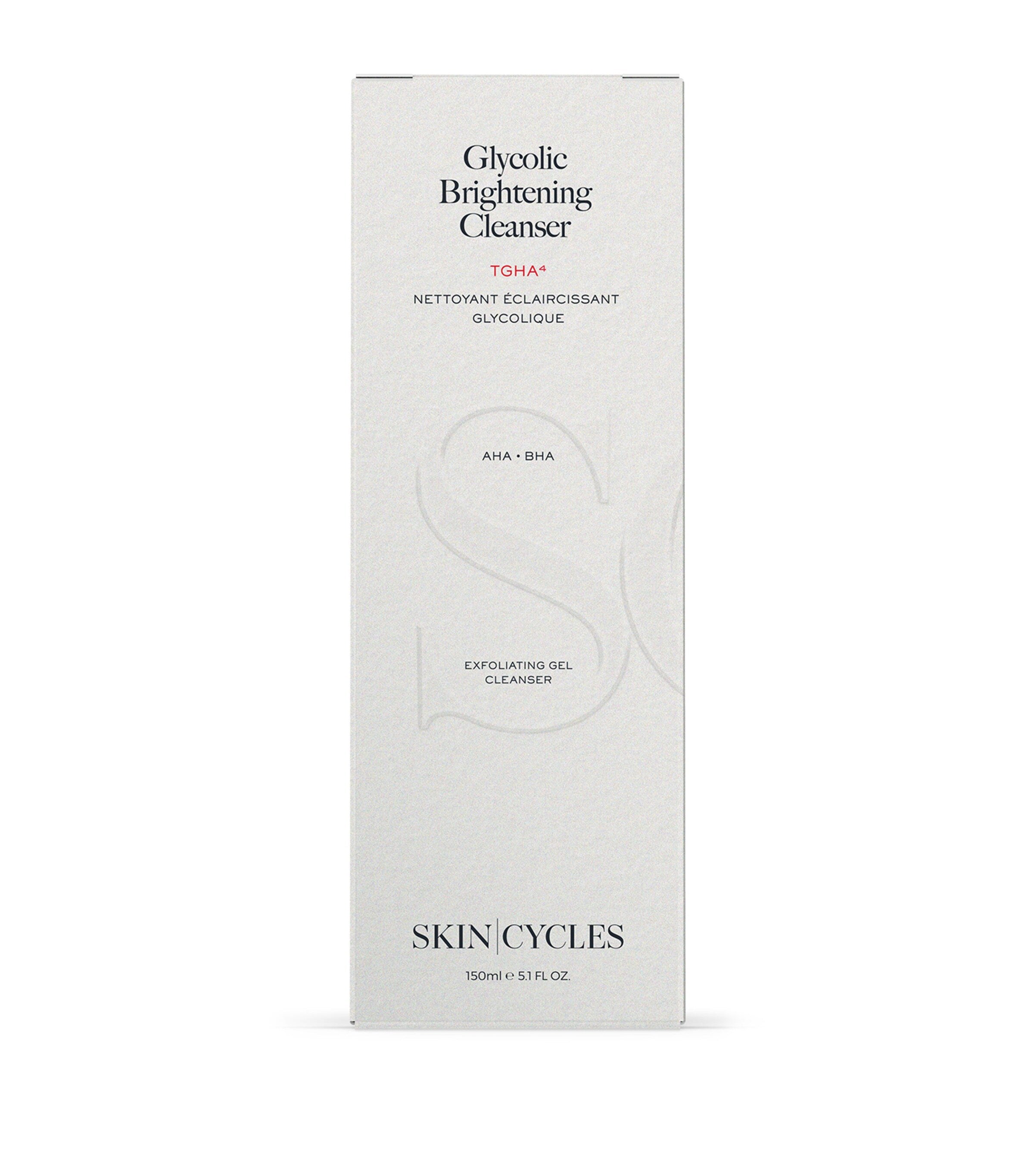 SKIN - CYCLES Glycolic Brightening Gel Cleanser 150ml (British brand)