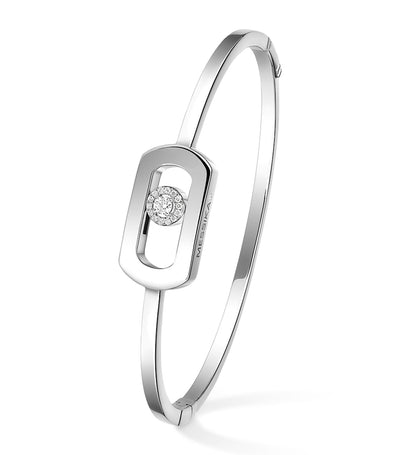 Harrods Messika So Move White Gold and Diamond Bangle (0.11ct)- Buy online at McGrocer