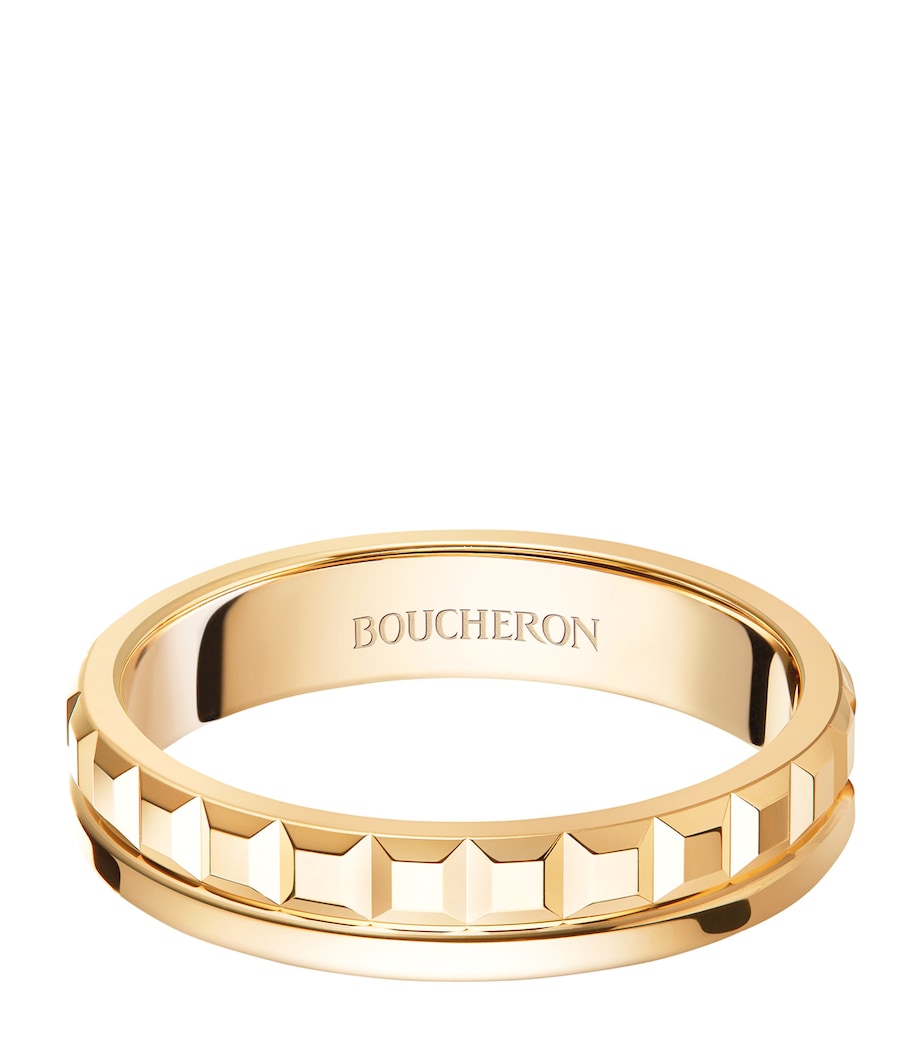 Boucheron Quatre wedding band in 18kt yellow gold, imported from the UK
