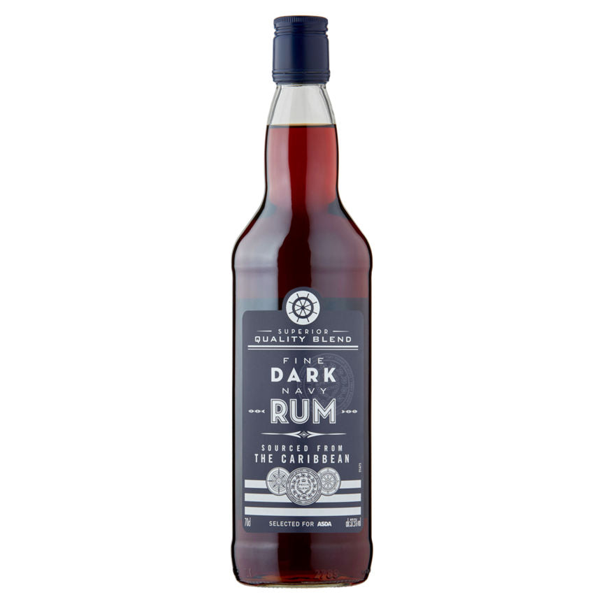 ASDA Fine Dark Navy Rum Liqueurs & Spirits ASDA   