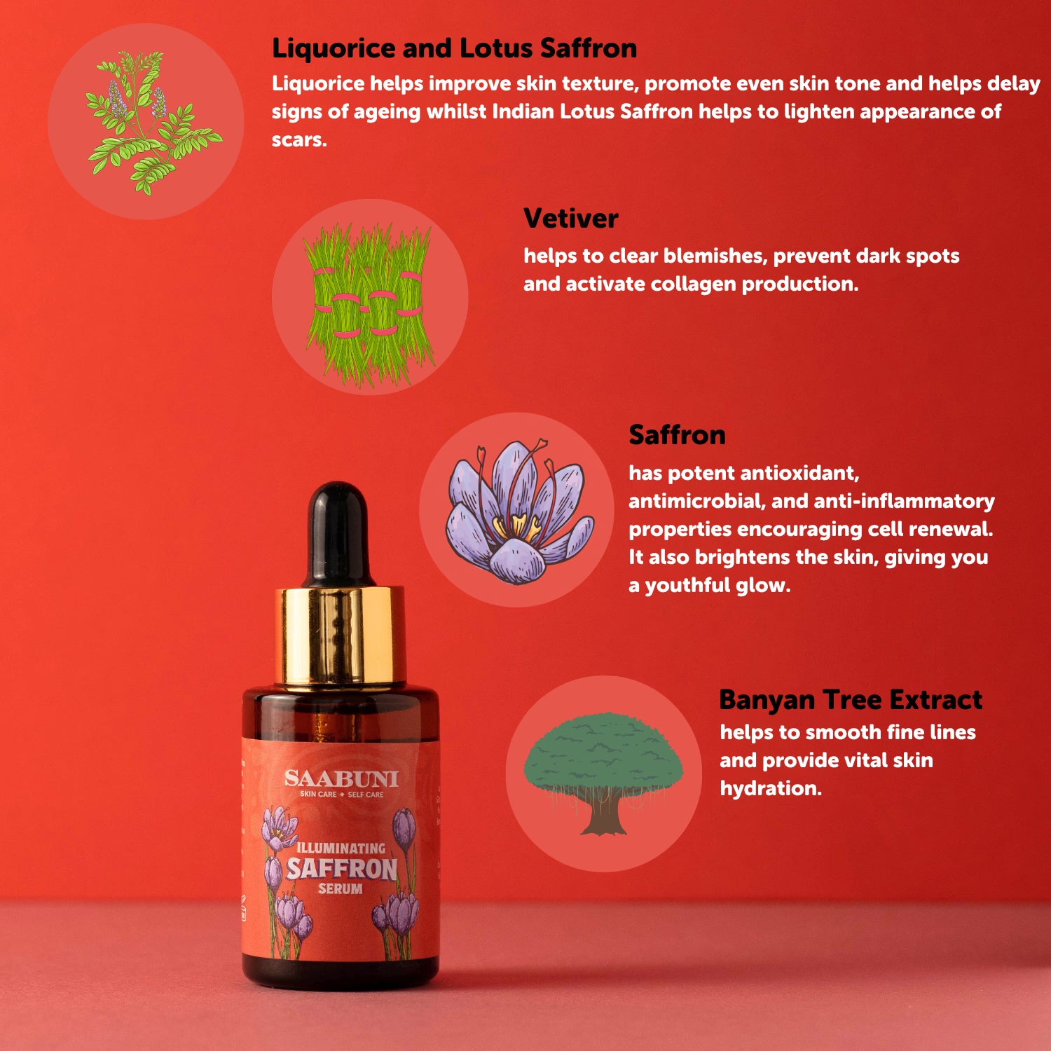Illuminating Saffron Serum face oil - British product