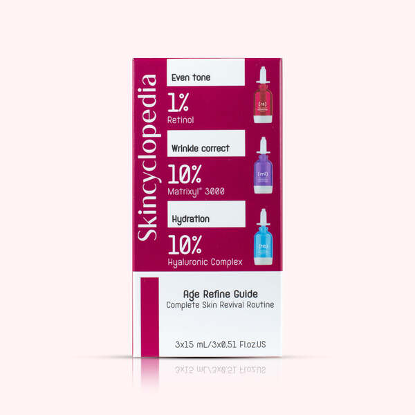 Skincyclopedia Age Refine Skincare Set 3 x 15ml (British brand)