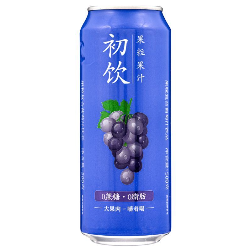 Chu Yin grape fruit drink with real grape pieces, UK version