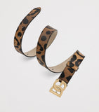 Dolce&Gabbana kids leopard print belt with gold buckle - British product