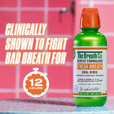 The Breath Co oral rinse mild mint 500ml, imported from the UK