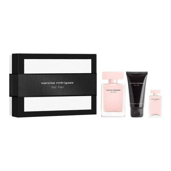 Narciso Rodriguez For Her gift set 50ml EDP and lotion, imported from the UK