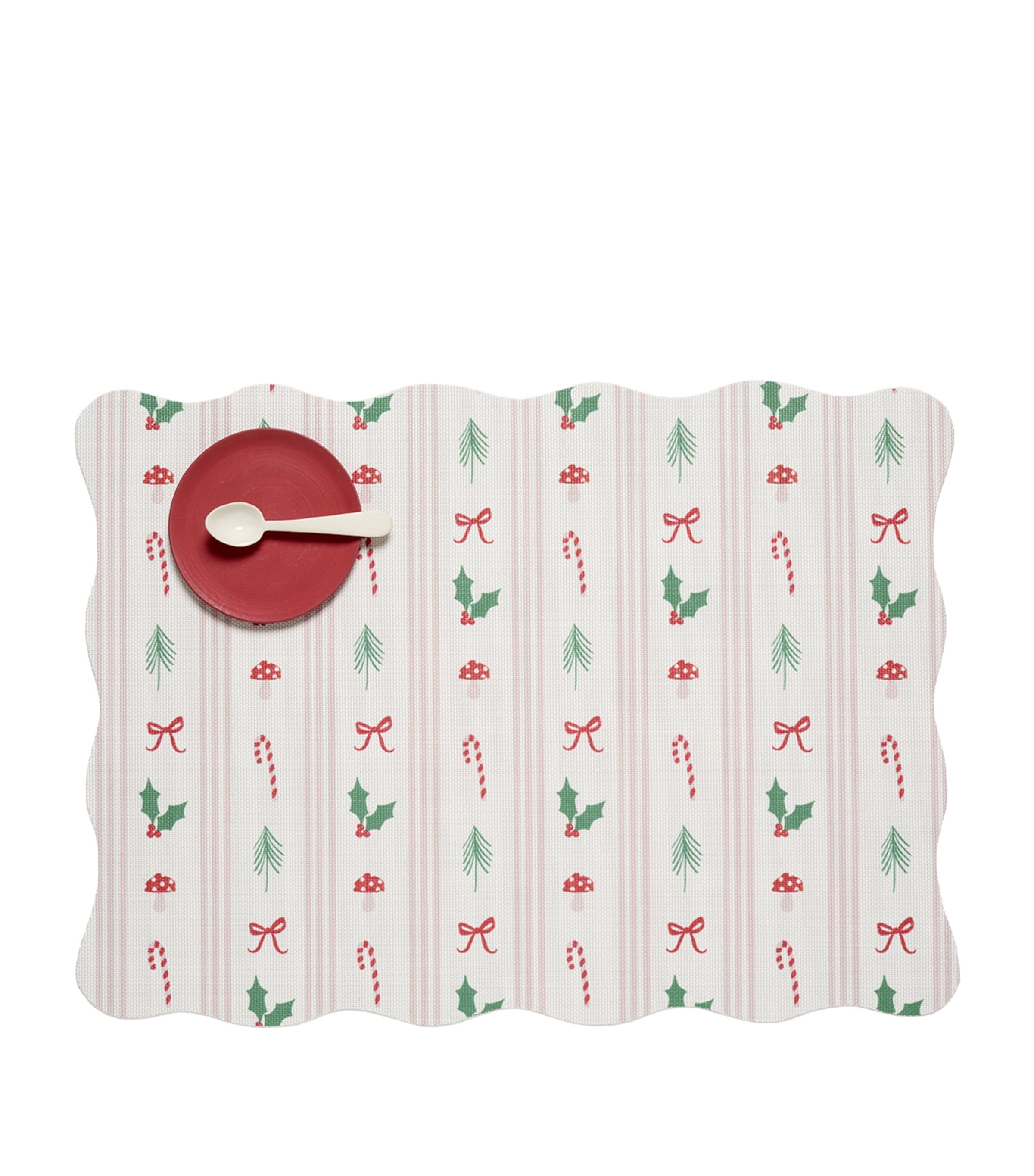 Chilewich Festive Icon Stripes placemat 34cm x 47cm - British product