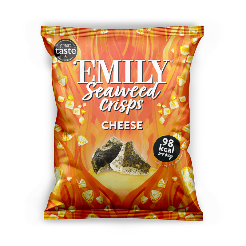 Emily Cheese & Seaweed Crisps 18g - British product