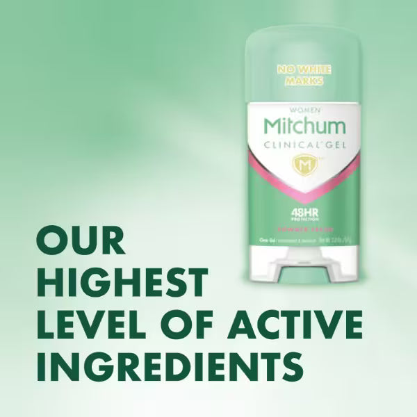 Mitchum antiperspirant gel Powder Fresh 57g, imported from the UK