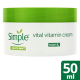 Simple Kind to Skin Vital Vitamin Night Face Cream 50ml GOODS Superdrug   