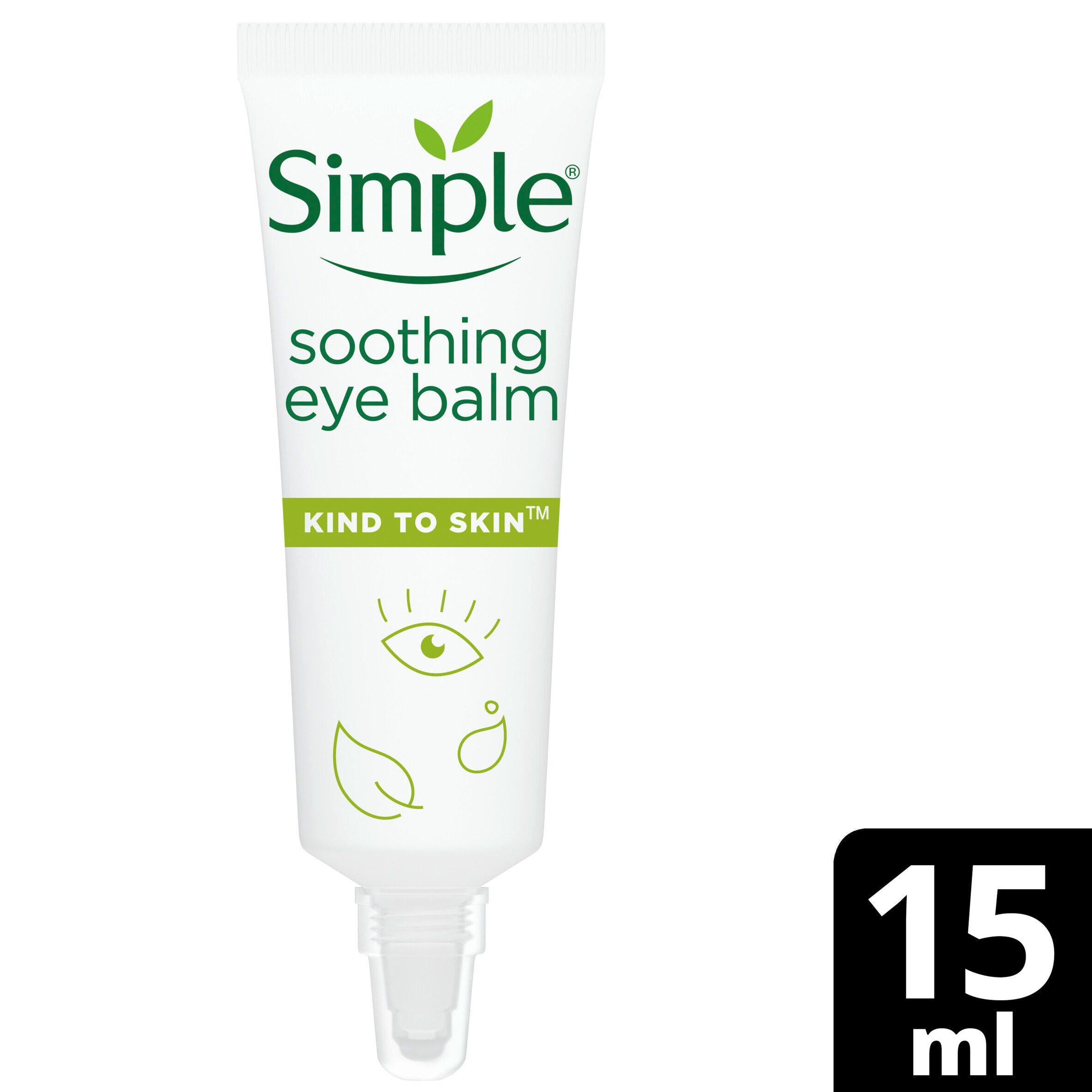 Simple Kind To Eyes Soothing Eye Balm 15ml face & body skincare Sainsburys   