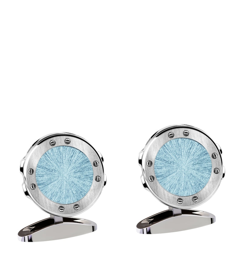 Chopard Alpine Eagle cufflinks stainless steel 1.5cm, UK version