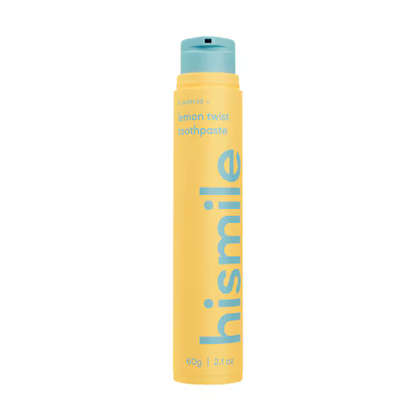 Hismile Lemon Twist Citrus Toothpaste with fresh lemon flavor, UK version