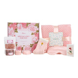 Livingandhome rose-scented spa gift set, imported from the UK