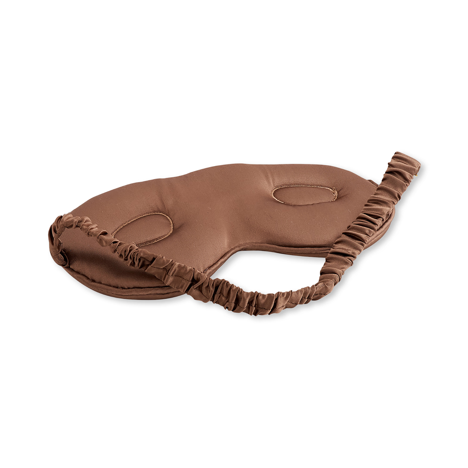 Smug Cloud padded satin sleep mask Mocha, UK version