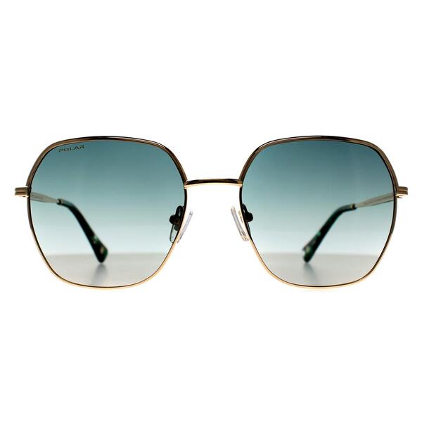 Polar Gold 310 women sunglasses gold green gradient - British product