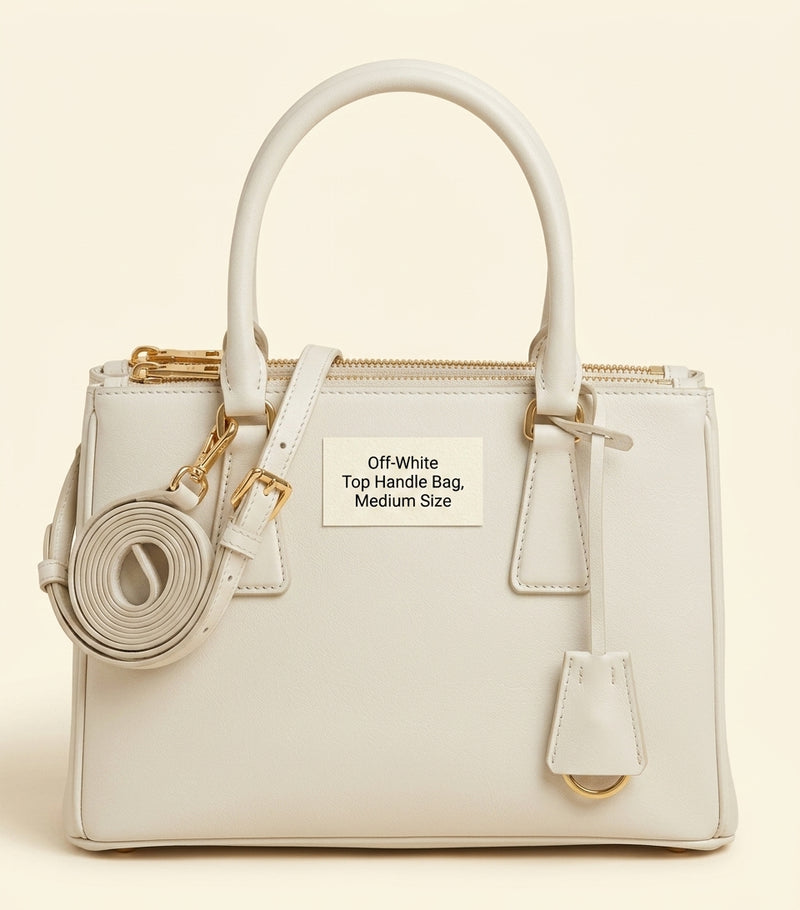 Prada Small Leather Galleria Saffiano Top-Handle Bag