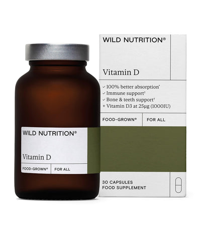 Harrods Wild Nutrition Food-Grown Vitamin D Supplement 30 Capsules- Buy online at McGrocer