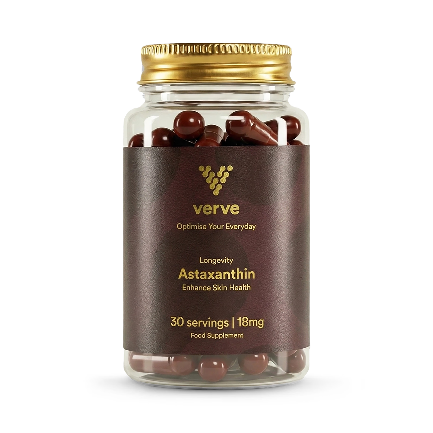Astaxanthin 18mg - Longevity & Skin Health Support - 30 Servings