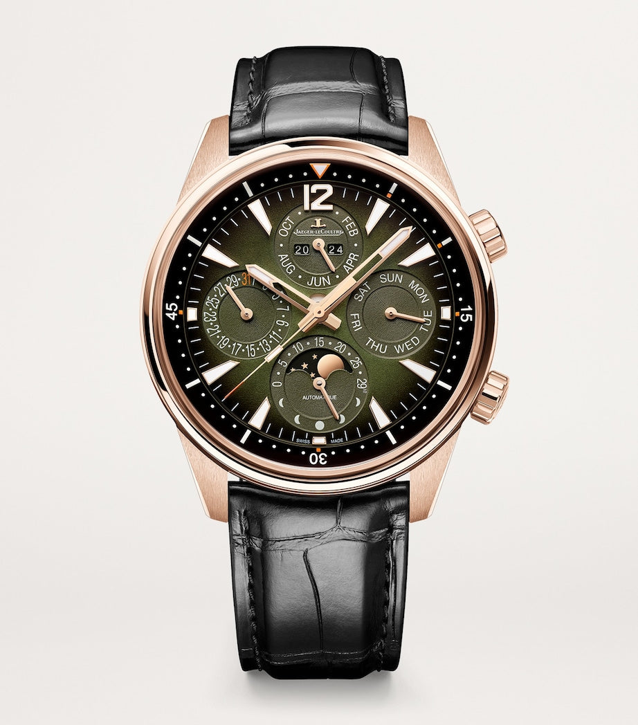 Jaeger-LeCoultre pink gold Polaris perpetual calendar watch - British product