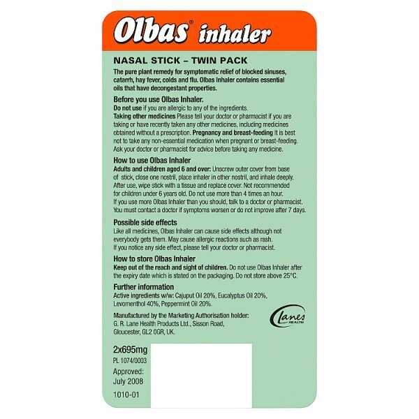 Olbas Inhaler Twin Pack