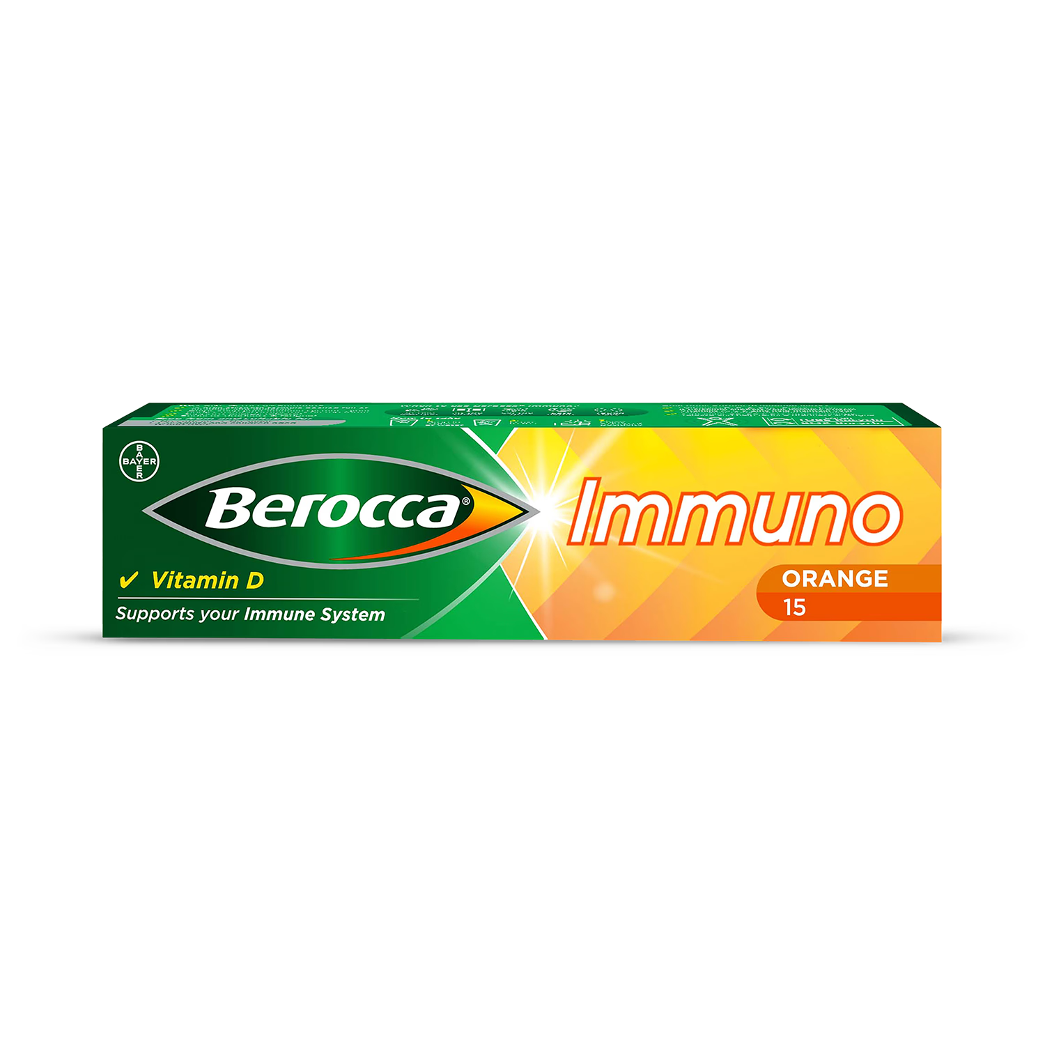 Berocca effervescent tablets orange 15 tablets (British brand)