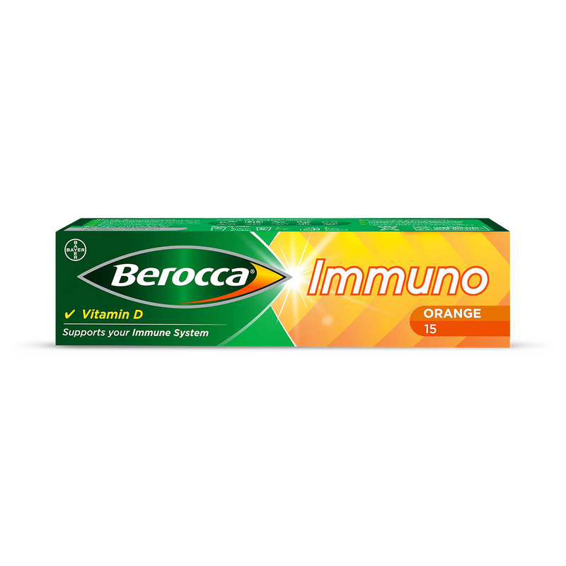 Berocca effervescent tablets orange 15 tablets (British brand)