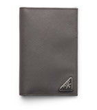 Prada Saffiano Leather Logo Passport Holder, imported from the UK
