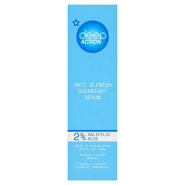 Superdrug Deep Action Overnight Serum 30ml, imported from the UK