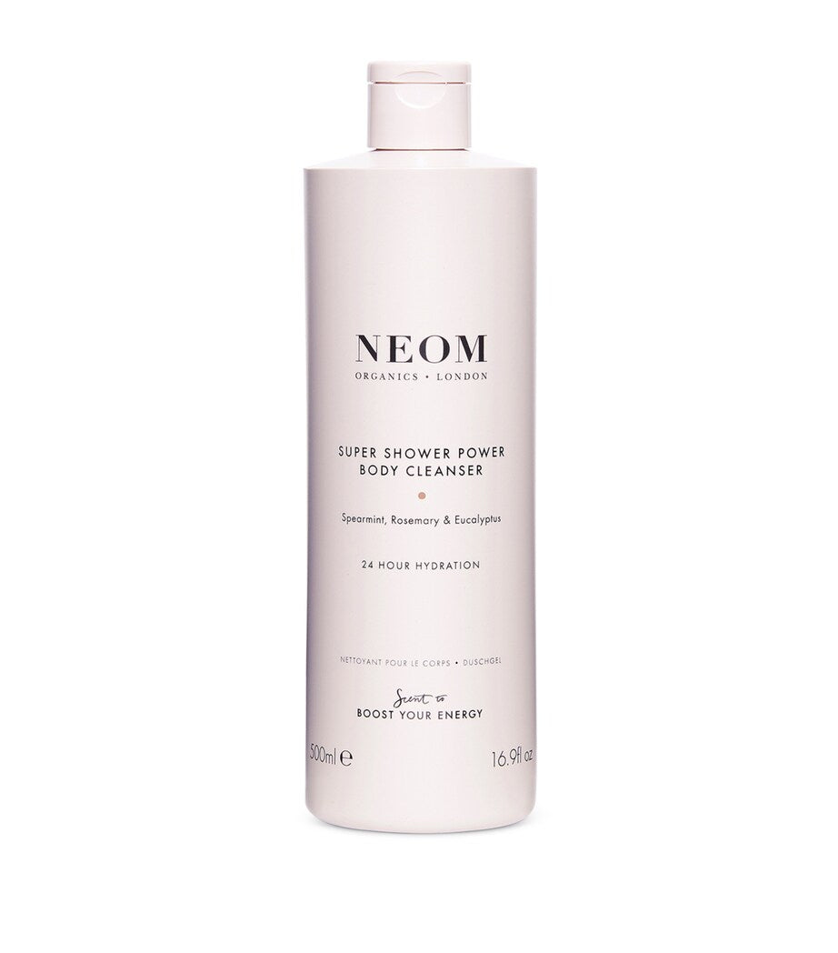 NEOM Super Shower Power Body Cleanser 500ml, imported from the UK