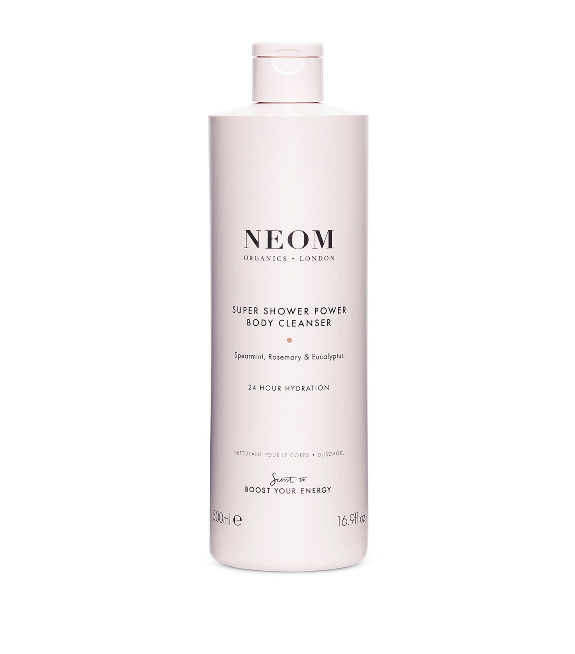 NEOM Super Shower Power Body Cleanser 500ml, imported from the UK