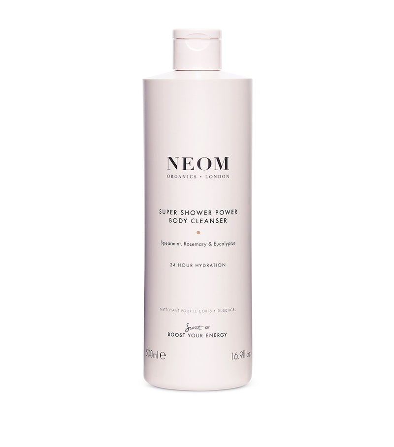 NEOM Super Shower Power Body Cleanser 500ml, imported from the UK