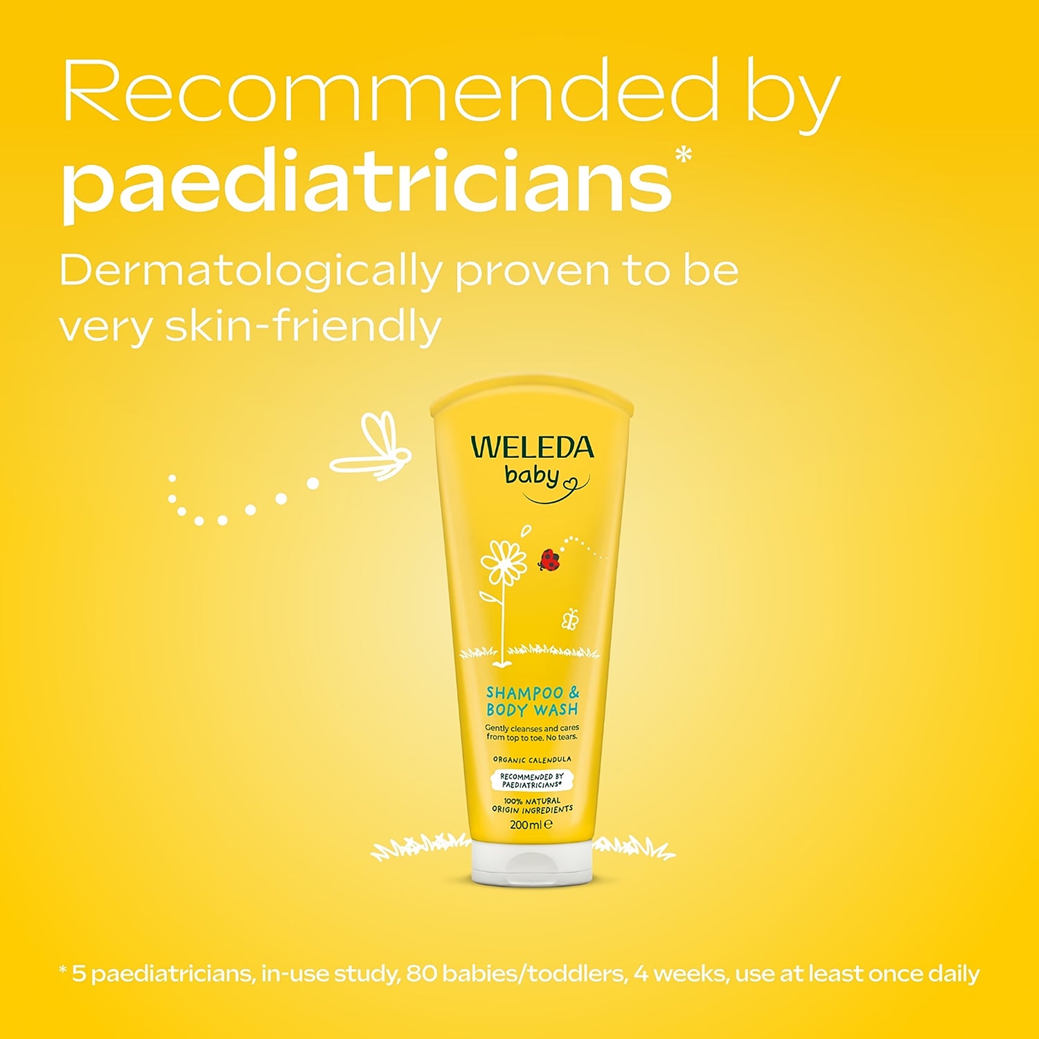 Weleda Calendula baby shampoo and body wash 200ml (British brand)