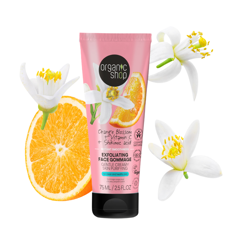 Organic Shop Orange Blossom Face Gommage 75ml (British brand)