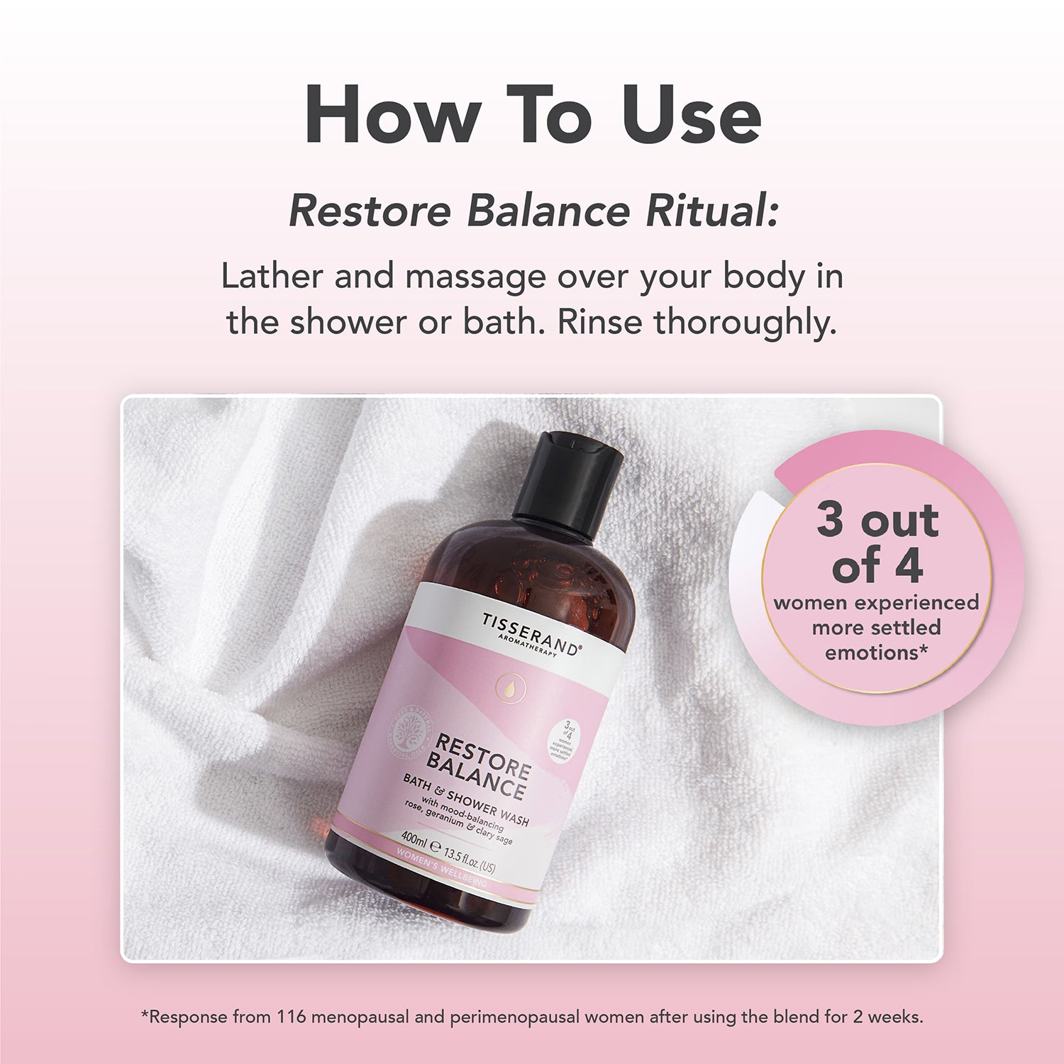 Tisserand Restore Balance Bath & Shower Wash 400ml