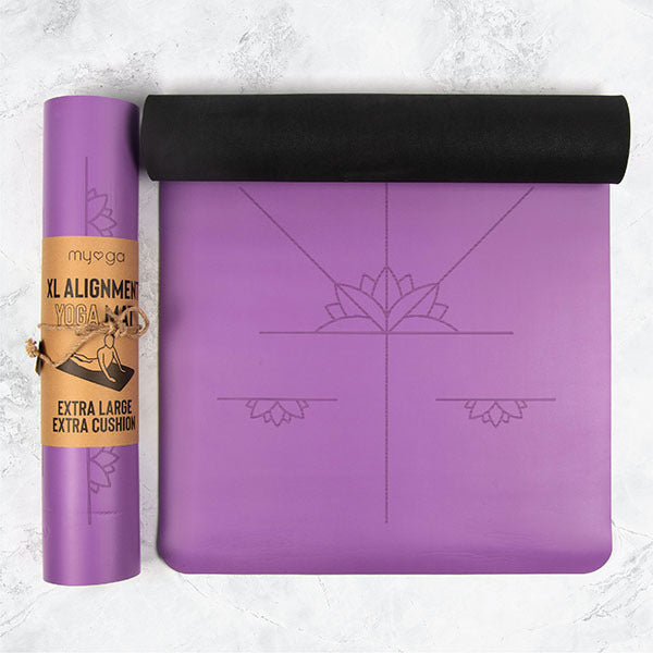 Myga Extra Large Red Alignment Yoga Mat GOODS Superdrug Purple  