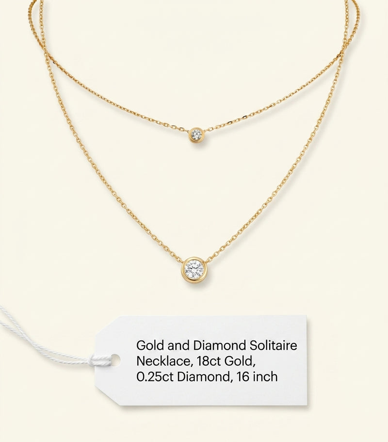 Cartier d'Amour necklace yellow gold diamond, UK version