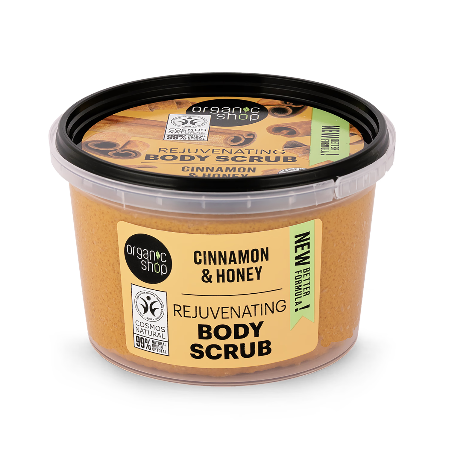 Organic Shop body scrub Cinnamon & Honey 250ml (British brand)