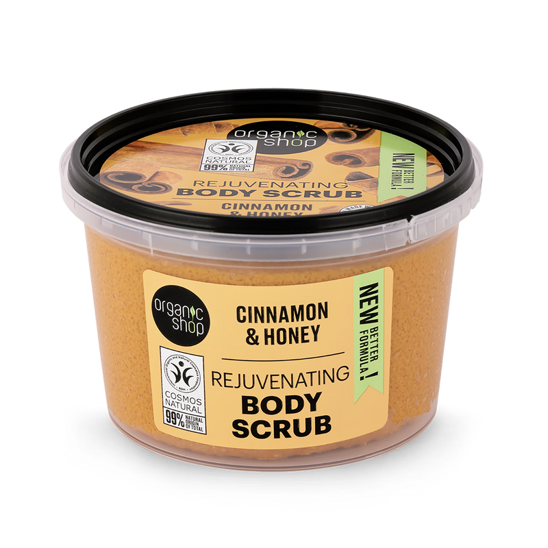 Organic Shop body scrub Cinnamon & Honey 250ml (British brand)