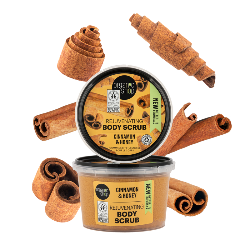 Organic Shop body scrub Cinnamon & Honey 250ml (British brand)