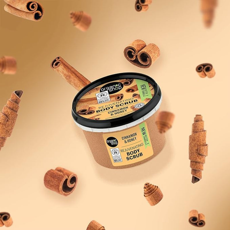 Organic Shop body scrub Cinnamon & Honey 250ml (British brand)