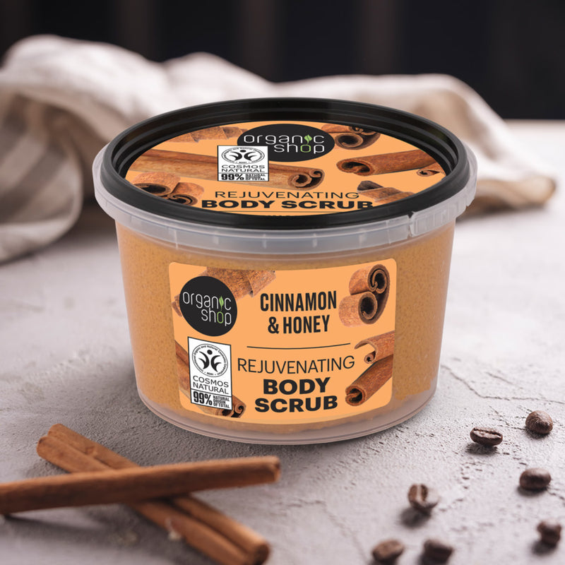 Organic Shop body scrub Cinnamon & Honey 250ml (British brand)
