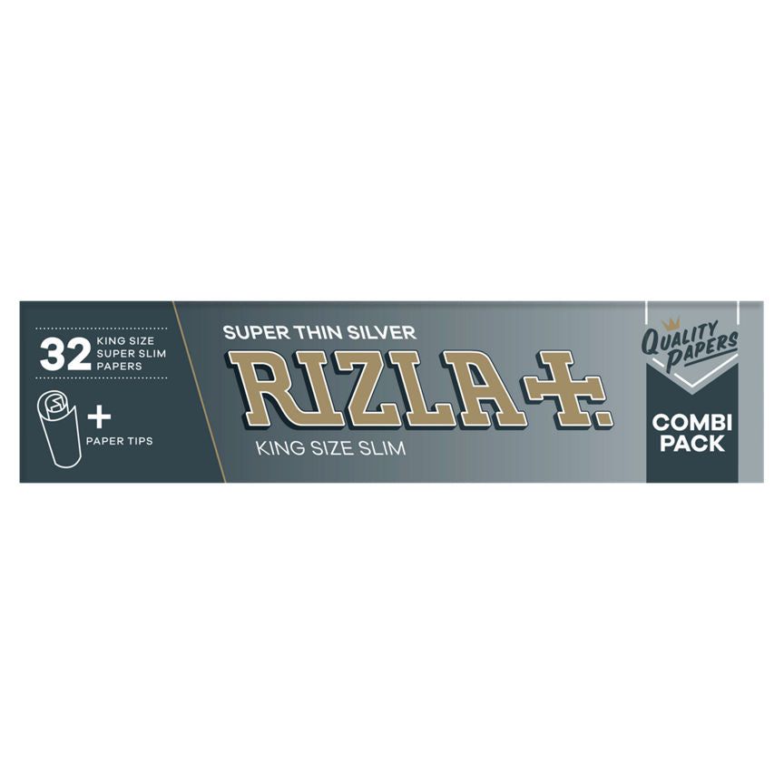 Rizla Super Thin Silver King Size Slim Combi Pack GOODS ASDA   